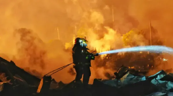 Fire ravages Melcom warehouse in Tema