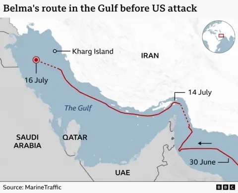 US strikes oil tanker with missiles as it enforces new Iran blockade