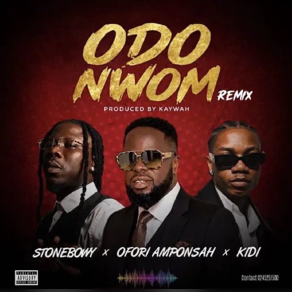 Ofori Amponsah teams up with Stonebwoy and KiDi for 'Odo Nwom' remix