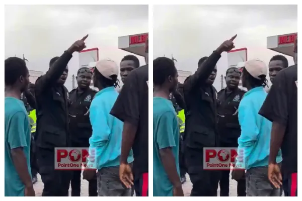 Watch as Nsawam-Adoagyiri youth clash with police over alleged destruction of property