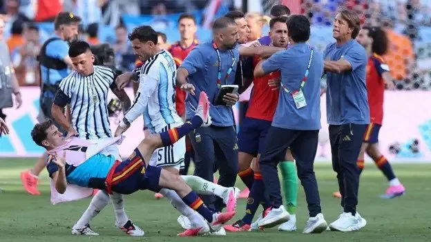 Argentine players face ban over World Cup final brawls