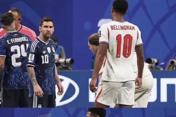 Watch the moment Bellingham 'provoked' Messi during England vs Argentina clash