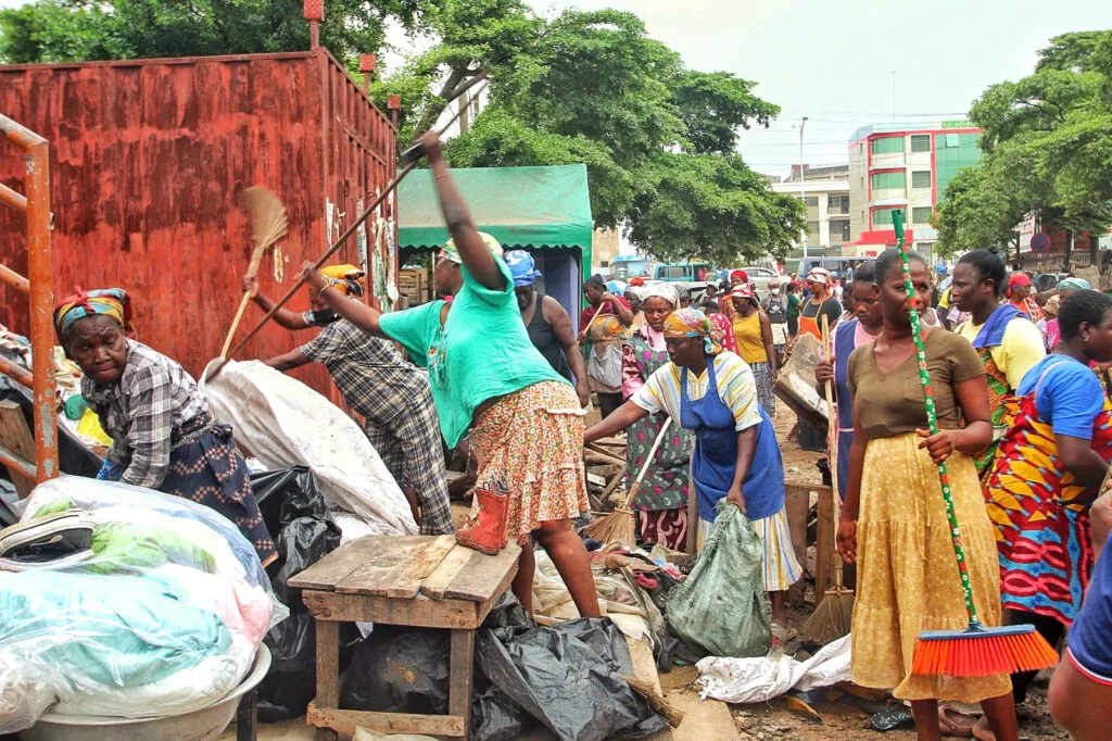 In Photos: Clean-up exposes alarming levels of waste at Mallam Market