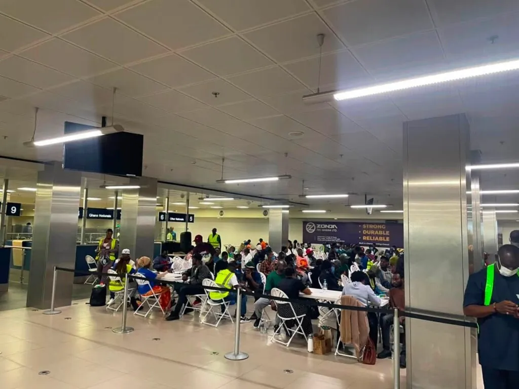 144 Ghanaian migrants safely return from Libya under IOM humanitarian programme