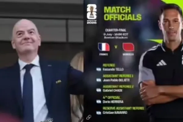 Meltdown as FIFA appoints an all-Argentine refereeing team for France's World Cup clash