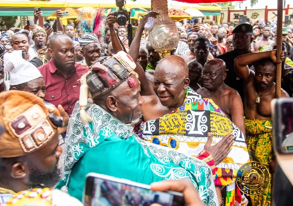 WATCH: Damba dance 'steals' show as Yagbonwura arrives at Manhyia Palace