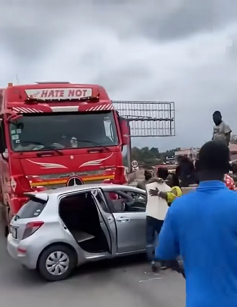 Viral video turned reckless Vitz driver into hero, blamed trucker who may have averted fatal crash at Ofankor
