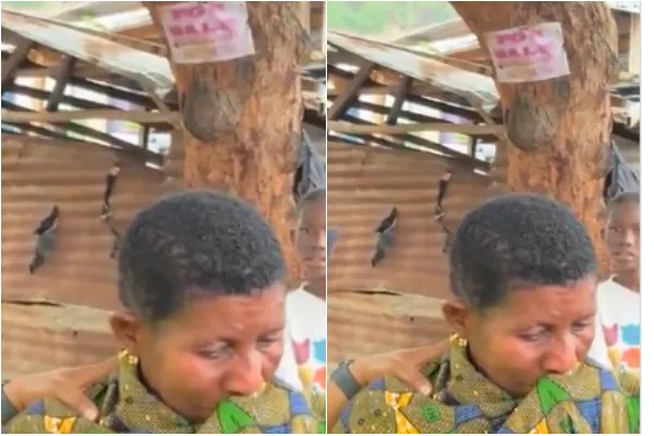 Watch Fetish priestess in tears after losing grandchildren in flood disaster