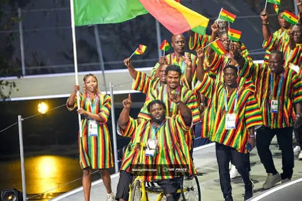 Watch team Ghana's colourful entrance at Commonwealth Games opening ceremony