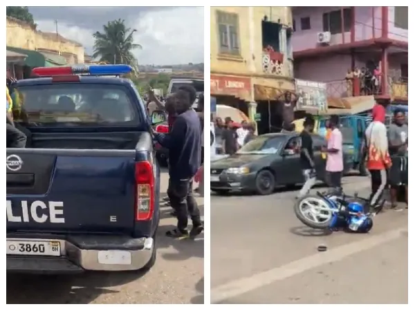 'What kind of policing is that?' - Bantama residents berate police after chase ends in crash
