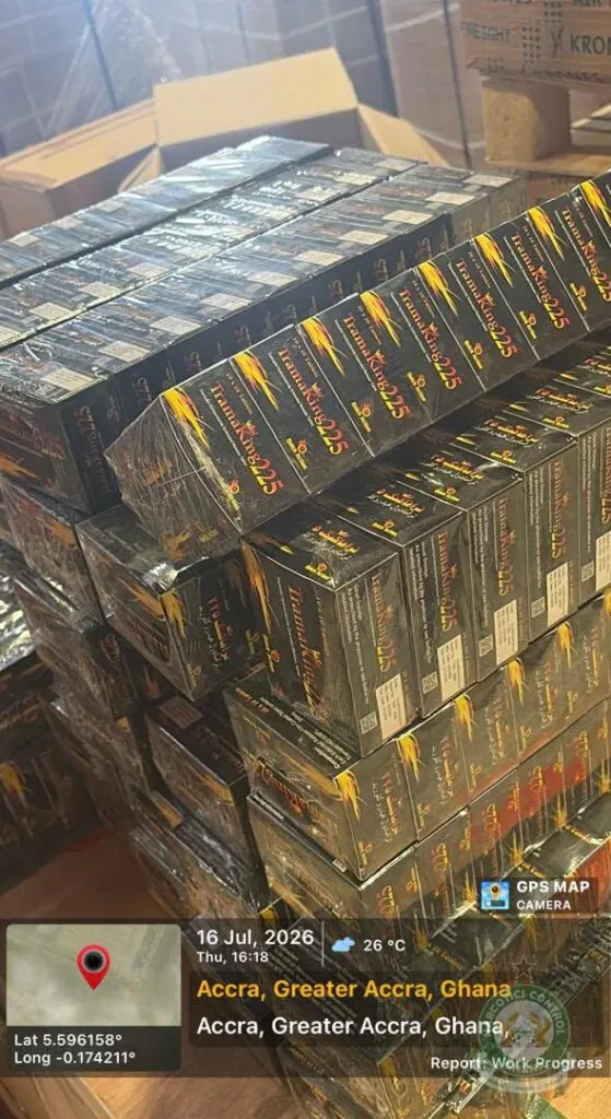 Tramadol worth GH¢100m intercepted at Accra International Airport; three arrested