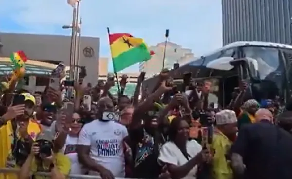 Watch how fans welcomed Black Stars squad in Kansas ahead of Colombia clash