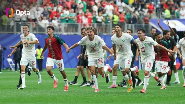 Morocco becomes first African nation to score three goals in a World Cup knockout game