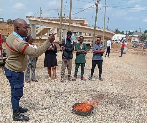 GNFS conducts fire eafety inspections and education in Hohoe