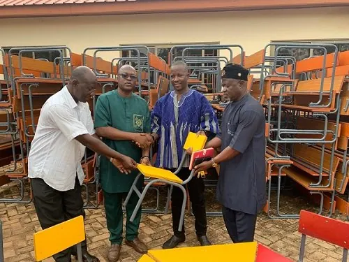 DCE hands over 887 desks to schools in Mion district