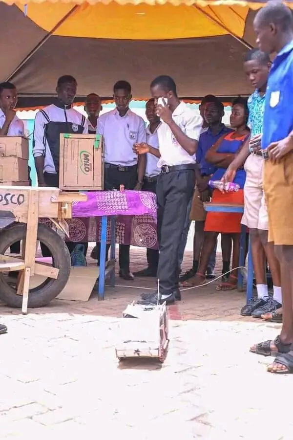 Ibrahim Mahama moves to support young AI developer Naamgwinaa Samuel