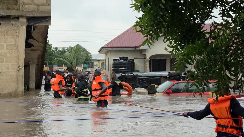 Ghana Navy leads major rescue operations in Sogakope and Dabala after severe floods