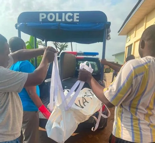 GNFS recovers body of man from flooded drain at Kpando-Gabi