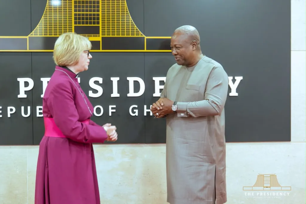Historic first as Archbishop of Canterbury meets Mahama on maiden Africa visit