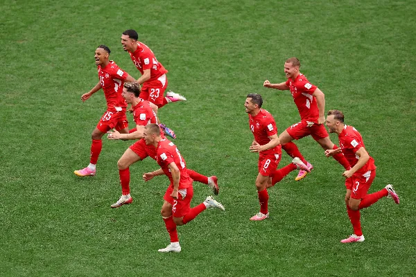 Switzerland beat Colombia on penalties to reach quarter-finals