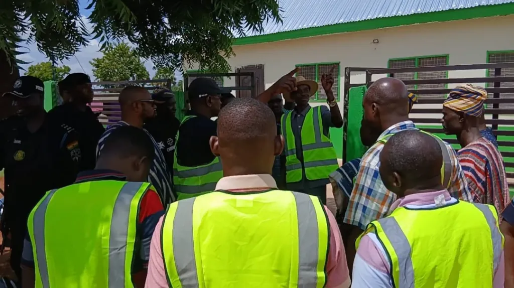 North East Regional Minister inspects development projects, warns conflict-prone communities