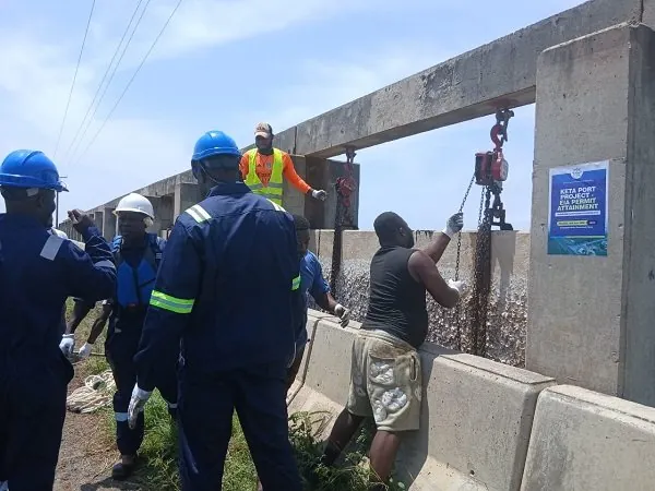 Floodgate in Keta opened for lagoon to flow into sea