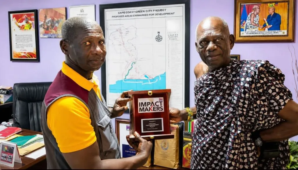 CCYDA dedicates JoyNews Impact Makers award to Oguaa Omanhene, Dr Orleans-Lindsay