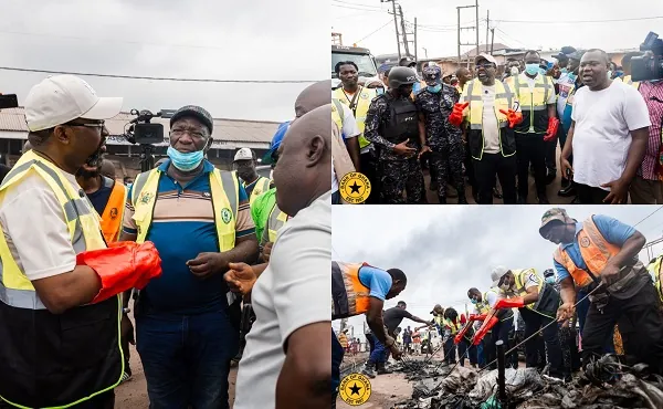 BoG Governor joins Agbogbloshie clean-up exercise, urges proper handling of cedi