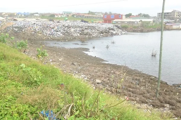 Sakumono Lagoon under siege • Indiscriminate dumping turns wetland into landfill