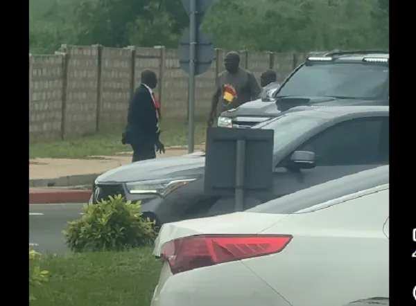 Watch as Mahama stops convoy to assist at accident scene on Mahama Road