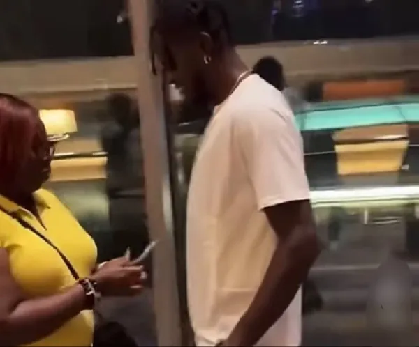 Watch moment a fan rewarded Benjamin Asare with cash after World Cup heroics