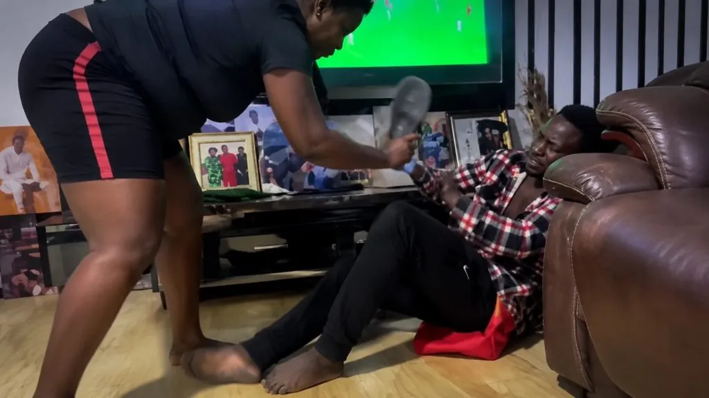Woman Allegedly Whips Worker After Discovering He Sold Her GH¢30,000 Pragya in Wassa Akropong
