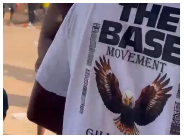 Our moms won't give us food if we wear ‘The Base’ T- shirt home – Rented crowd
