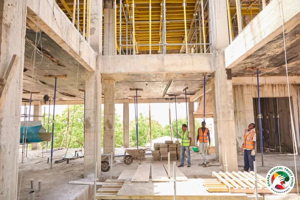 Ghana Medical Trust Fund, TTH inspect progress of work at Tamale Cardiology Centre