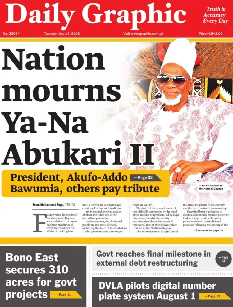 Today’s Front pages: Tuesday, July 14, 2026