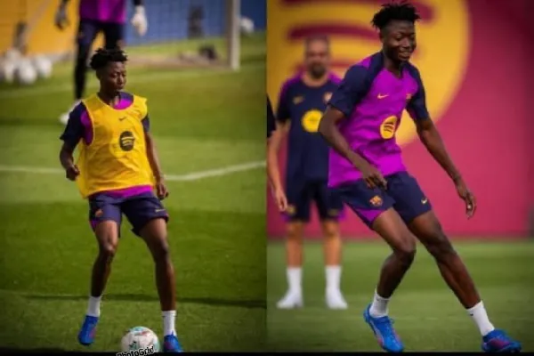 Ghana’s Hafiz Gariba trains with Barcelona first team ahead of new season
