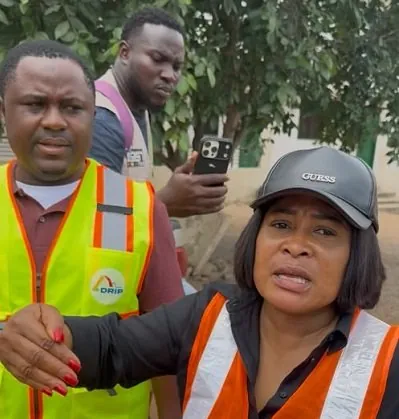 Dome Kwabenya MP tours ongoing road projects in her constituency, commends progress