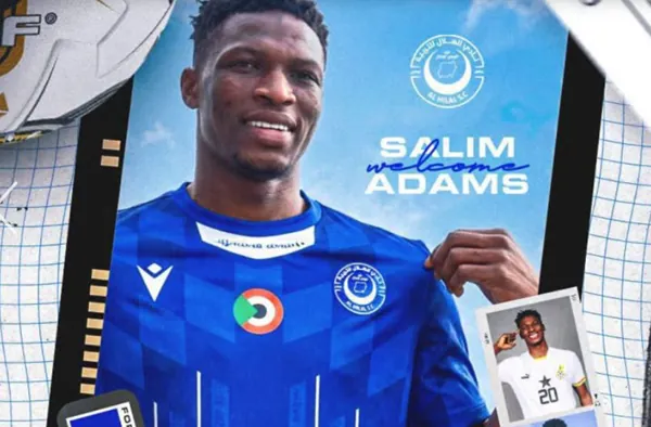 Sudanese giants Al Hilal SC announce signing of Ghana midfielder Salim Adams