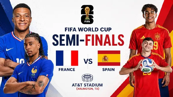 LIVESTREAMED: France vs Spain (2026 World Cup)