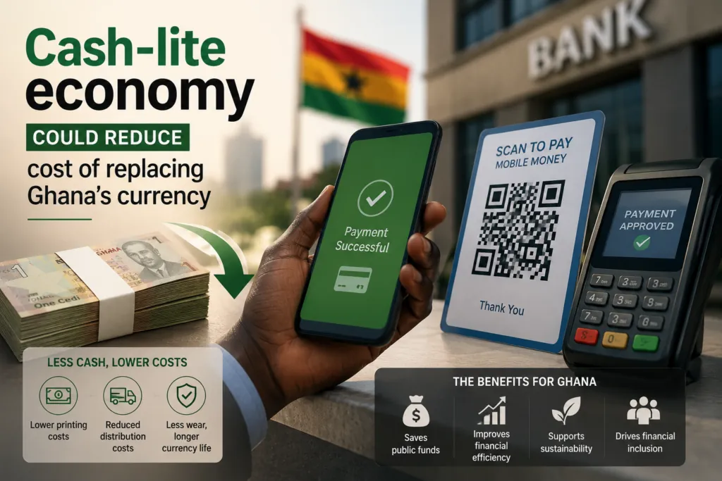 Cash-lite economy could reduce cost of replacing Ghana’s currency – Prof. Bokpin