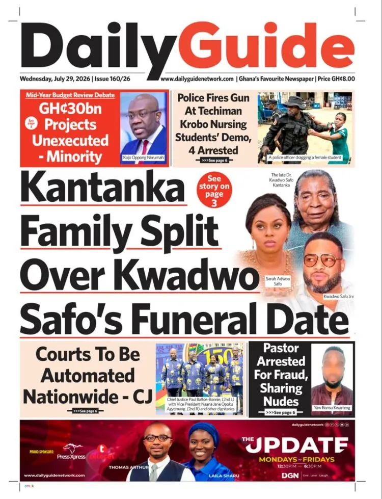 Today’s front pages: Wednesday, July 29, 2026