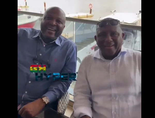 Watch as Ibrahim Mahama meets his 'master' in Nigeria