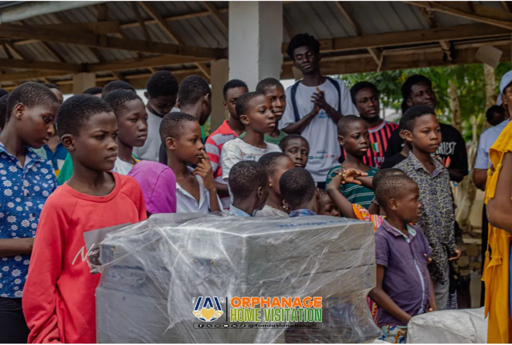 Fondation Ahobah feeds more than 200 children, donates supplies to Kasoa orphanage