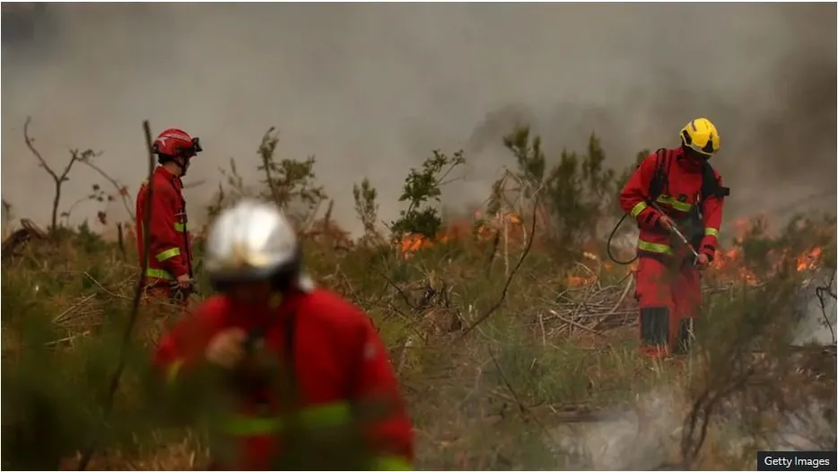 Thousands evacuated as firefighters battle wildfire in France, Spain