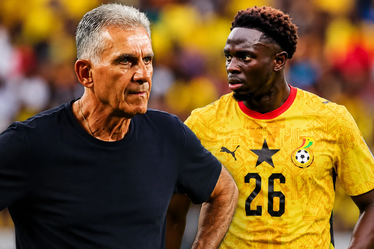 Carlos Queiroz Blames Senaya’s Exit for Ghana’s Loss of Discipline Against Colombia
