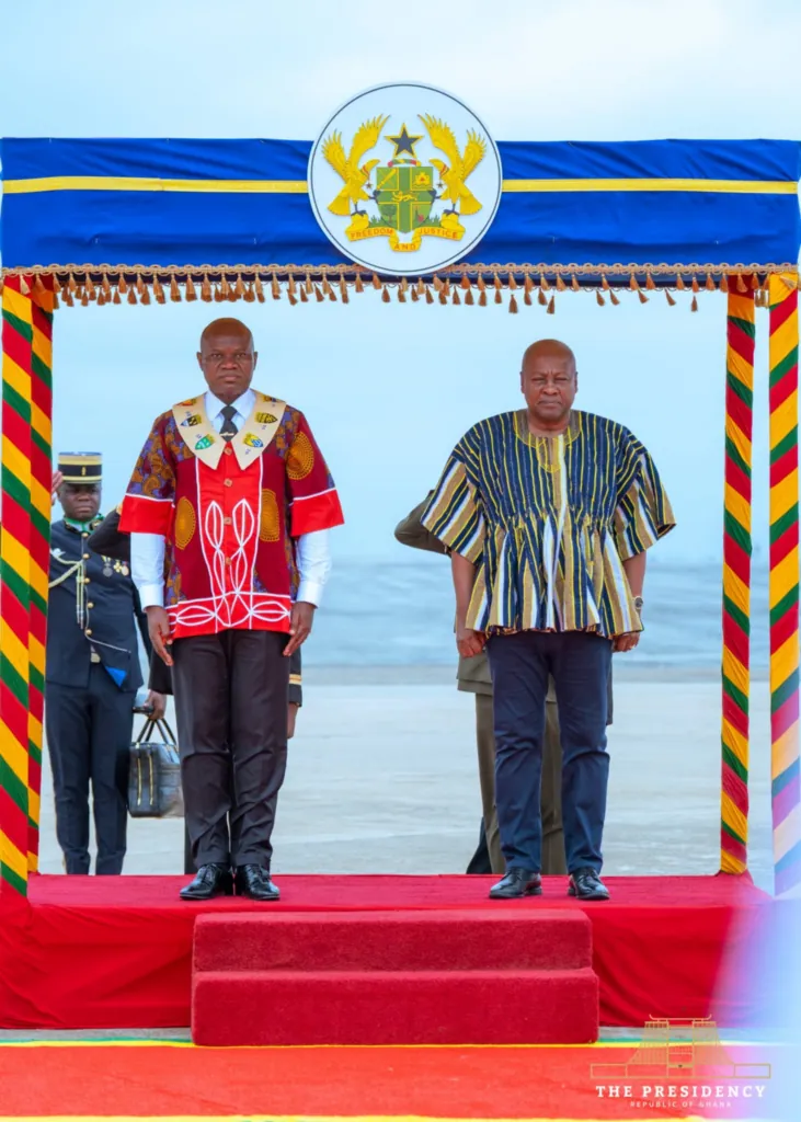 Photos: Gabon President arrives in Ghana for official visit