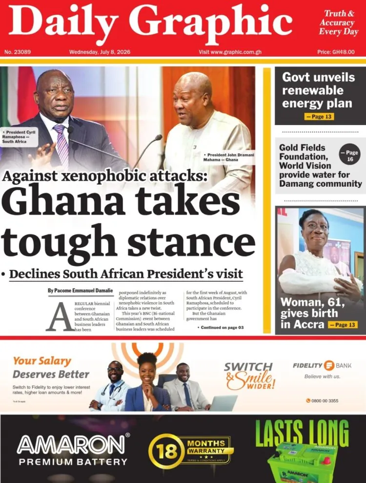 Today’s front pages: Wednesday, July 8, 2026
