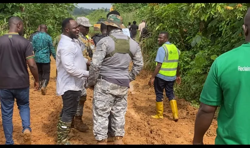 National Security shuts illegal mining sites in Juaben, bans operations for one month