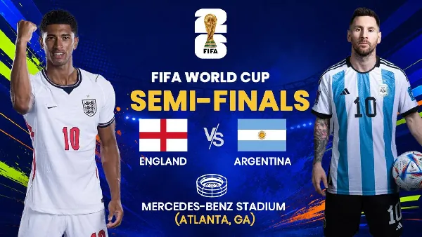 LIVESTREAMING: England vs Argentina (2026 World Cup)