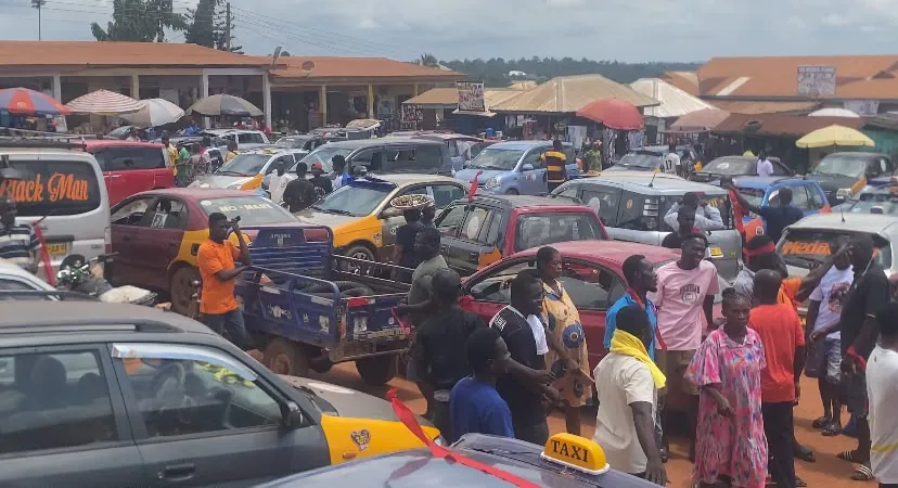 Transport paralysed in Amansie Central as drivers strike over bad roads, fare dispute